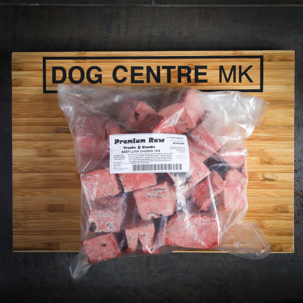 Premium Raw - Beef Lung Chunks 1kg