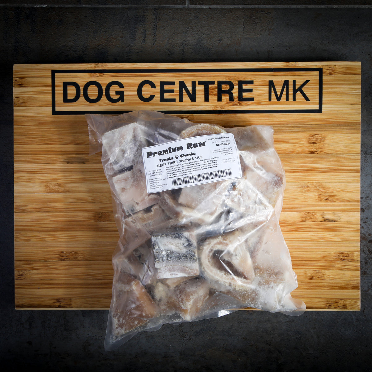 Premium Raw - Beef Tripe Chunks 1kg